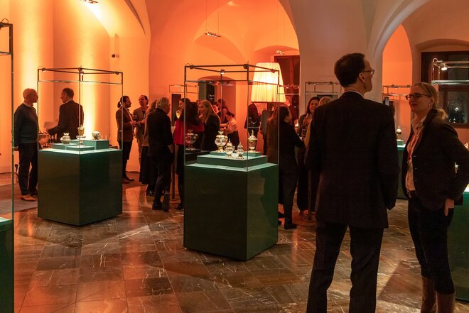 Stehempfang im Foyer des Historischen Grünen Gewölbe